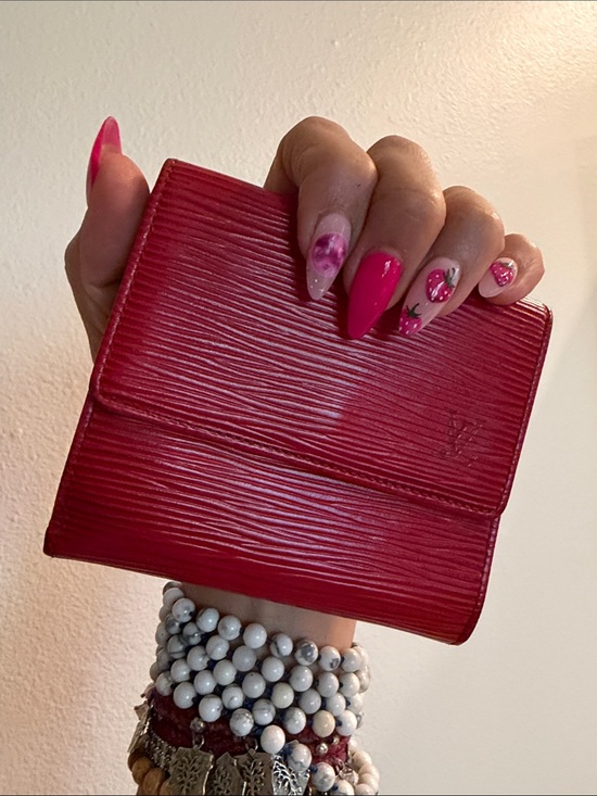 Louis Vuitton Handbags - Louis Vuitton epi Textured Red Compact Wallet